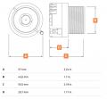 Hertz ST 25A Neo.2 - 4,4 cm Hochtner-Lautsprecher mit 100 Watt (RMS: 50 Watt)