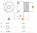 Hertz ST 35K Neo - 4,6 cm Hochtner-Lautsprecher mit 120 Watt (RMS: 60 Watt)