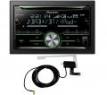 Pioneer FH-X840DAB - Doppel-DIN CD/MP3-Autoradio mit Bluetooth / DAB / USB / iPod - mit DAB Antenne