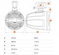 Hertz HTX 8 M-FL-TC - Aufbau-Lautsprecher mit 200 Watt (RMS: 100 Watt) - schwarz