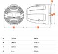 Hertz HTX 8 M-FL-C - Aufbau-Lautsprecher mit 200 Watt (RMS: 100 Watt) - schwarz