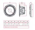 Audison Voce AV 6.5 - 16,5 cm Tieftner-Lautsprecher mit 200 Watt (RMS: 100 Watt)