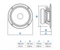 Audison Prima AP 6.5P - 16,5 cm Tieftner-Lautsprecher mit 330 Watt (RMS: 110 Watt)