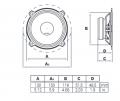 Audison Prima AP 5 - 13 cm Tieftner-Lautsprecher mit 150 Watt (RMS: 50 Watt)