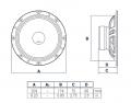 Audison Prima AP 8 - 20 cm Tieftner-Lautsprecher mit 300 Watt (RMS: 100 Watt)