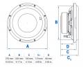 Audison Prima APS 10 D - 25 cm Passiv Subwoofer mit 800 Watt (RMS: 400 Watt)