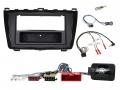 Einbauset mit Lenkradadapter fr DIN Autoradio in Mazda 6 (2010-2012) - klavierlack