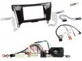 Einbauset mit Lenkradadapter fr Doppel DIN Autoradio in Nissan Qashqai, X-Trail (2014-2017)