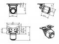 ACV 772000-6004 - Universal 180 Rckfahrkamera AHD, Unterbau/Anbau 230