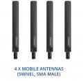 Teltonika 5G / LTE / WLAN Router RUTX50 black, mit 12V Kabel, Halterung, Anleitung - TEL-RUTX50B-12V