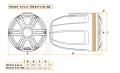 Hertz HTX 8H S-FL-SW - Aufbau-Lautsprecher mit 400 Watt (RMS: 200 Watt) - wei