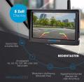 omniVID Solar5 DUO Kabelloses Solar-Rckfahrvideosystem - 160 Universelle Nummernschildkamera