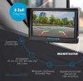 omniVID Solar5 DUO Kabelloses Solar-Rckfahrvideosystem - 160 Universelle Nummernschildkamera