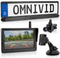 omniVID Solar6 Kabelloses Solar-Rckfahrvideosystem - 160 Universelle Nummernschildkamera
