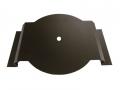 Antennentrger schwarz fr Antennen mit DAB+ - 370 x 320 x 60 x 1,5 mm - gekantet - Dietz 15908