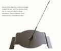 Antennentrger schwarz fr Antennen mit DAB+ - 370 x 320 x 60 x 1,5 mm - gekantet - Dietz 15908