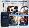 Blaupunkt Akku-Luftpumpe TPM 124 - Befllen / Druckkontrolle von Reifen (Auto, Fahrrad), Bllen