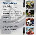 Blaupunkt Akku-Luftpumpe TPM 124 - Befllen / Druckkontrolle von Reifen (Auto, Fahrrad), Bllen