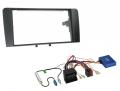 Radioeinbauset mit CAN-Bus fr Doppel DIN Autoradio in Audi A3 8P Quadlock (2003-2013) - schwarz