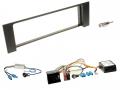Radioeinbauset mit CAN-Bus fr DIN Autoradio in Audi A4 Quadlock + Ant.Div. (2003-2009) - schwarz