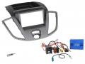 Radioeinbauset mit CAN-Bus fr Doppel DIN Autoradio in Ford Transit (V363, 2018-2018) - schwarz