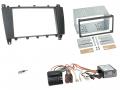Radioeinbauset mit CAN-Bus f�r Doppel DIN Autoradio in Mercedes C (203, 2004-2007) - schwarz