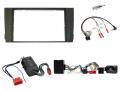 Einbauset mit Lenkradadapter fr Doppel DIN Autoradio in Audi A6 (2001-2005) - Vollaktiv