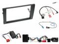 Einbauset mit Lenkradadapter fr Doppel DIN Autoradio in Audi A4 (2001-2008) - Vollaktiv