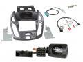 Einbauset mit Lenkradadapter fr Doppel DIN Autoradio in Ford Transit Connect (13-18) - Pegasus