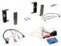 Einbauset mit Lenkradadapter fr DIN Autoradio in Audi TT (1998-2006) - schwarz