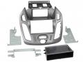 Einbauset mit Lenkradadapter fr DIN Autoradio in Ford Transit Connect silber (2013-2018)