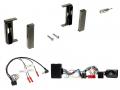 Einbauset mit Lenkradadapter fr DIN Autoradio in Audi TT (1998-2006) Aktiv - schwarz