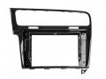 Einbaurahmen fr 10 Zoll Autoradio in VW Golf VII 7 (2012-2020) - Klavierlack