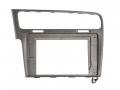 Einbaurahmen fr 10 Zoll Autoradio in VW Golf VII 7 (2012-2020) - silber