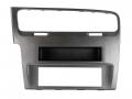 Einbaurahmen fr DIN Autoradio in VW Golf VII 7 (AU) 11/2012 - 05/2020 - silber
