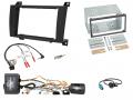 Einbauset mit Lenkradadapter fr Doppel DIN Autoradio in Mercedes SLK (R171, 04-08), aktiv