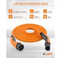 Lapp Mobility Helix Ladekabel Typ 2, Mode 3, 32 A, 3-phasig, bis zu 22 kW, 3 m, orange - 75745