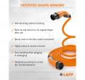 Lapp Mobility Helix Ladekabel Typ 2, Mode 3, 32 A, 3-phasig, bis zu 22 kW, 3 m, orange - 75745