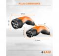 Lapp Mobility Ladekabel Typ 2, Mode 3, 20 A, 3-phasig, bis zu 11 kW, 10 m, orange - 75744