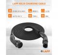 Lapp Mobility Helix Ladekabel Typ 2, Mode 3, 32 A, 3-phasig, bis zu 22 kW, 3 m, schwarz - 75749
