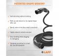 Lapp Mobility Helix Ladekabel Typ 2, Mode 3, 32 A, 3-phasig, bis zu 22 kW, 3 m, schwarz - 75749