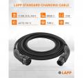 Lapp Mobility Ladekabel Typ 2, Mode 3, 20 A, 3-phasig, bis zu 11 kW, 10 m, schwarz - 75748