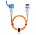 Goobay - CEE-Verlngerung, CEE-Stecker auf CEE-Kupplung, orange, 5 m - 76228
