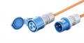 Goobay - CEE-Verlngerung, CEE-Stecker auf CEE-Kupplung, orange, 25 m - 76230