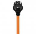 Goobay - CEE-Adapterleitung, Schutzkontakt-Stecker auf CEE-Kupplung, orange, 1,5 m - 76185