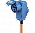 Goobay - CEE-Adapterleitung, Schutzkontakt-Stecker auf 90 CEE-Schutzkontakt-Kupplung, 1,5 m - 76222