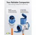 Goobay - CEE-Adapterleitung, CEE-Stecker auf 1x CEE-Kupplung und 2x Schutzkontakt-Kup., 5 m - 76265