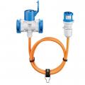 Goobay - CEE-Adapterleitung, CEE-Stecker auf 1x CEE-Kupplung und 2x Schutzkontakt-Kup.,1,5 m - 76231