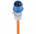 Goobay - CEE-Adapterleitung, CEE-Stecker auf 90 CEE-Kupplung und Schutzkontakt-Kup., 5 m - 76233