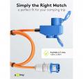 Goobay - CEE-Adapterleitung, CEE-Stecker auf 90 CEE-Kupplung und Schutzkontakt-Kup., 5 m - 76233